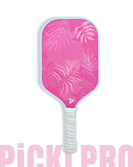 Pickleball Paddle Front, Floral design 